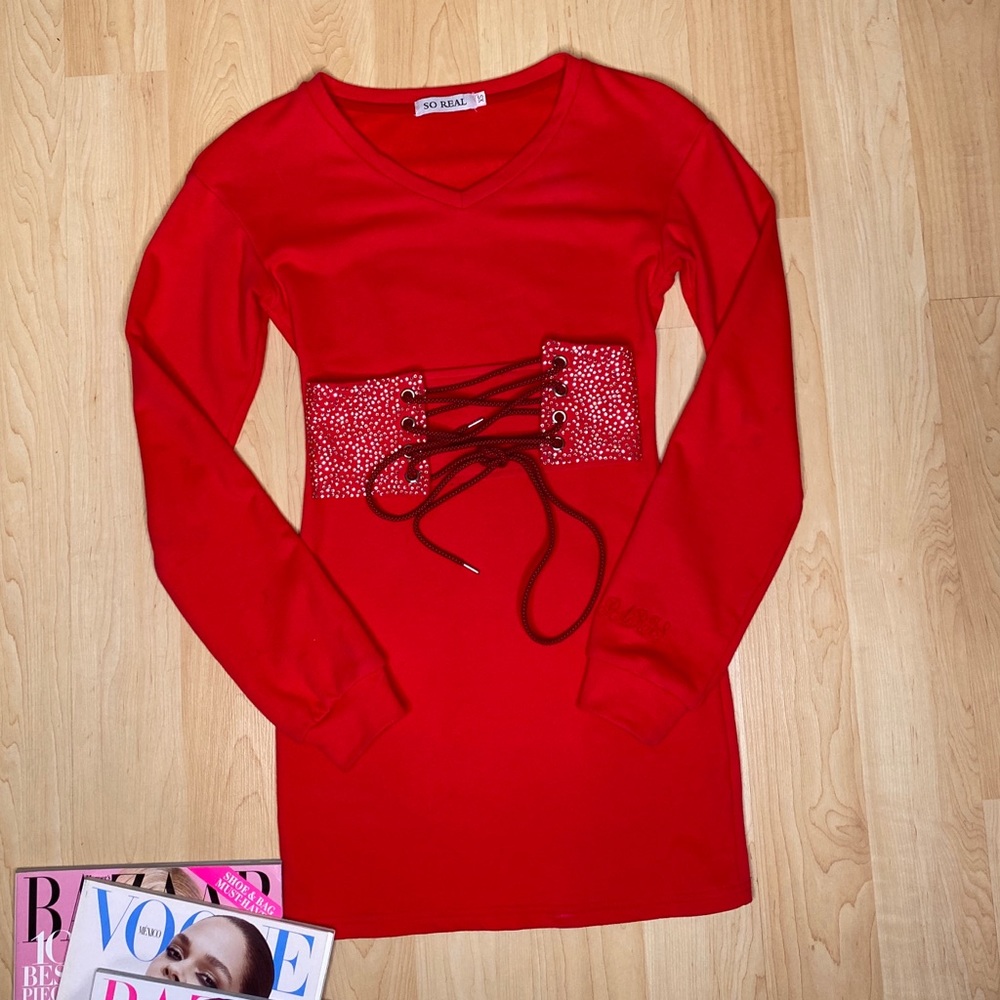 Red Sweater Dress